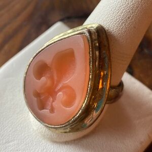 Silpada fleur de lis ring